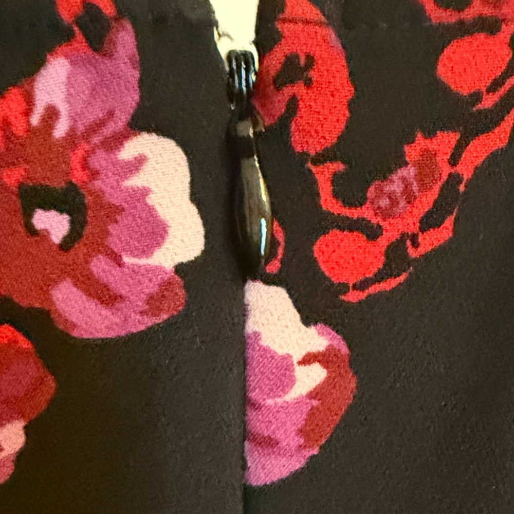 Lane Bryant Black and Purple Floral Midi Dress - Picture 5 of 8